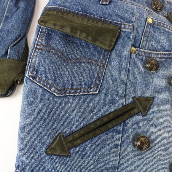 DESIGUAL Women Jacket Sequined women Pattern Patched Denim Warmed - Picture 7 of 13